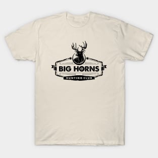 Deer Hunting Black Drawing Art Illustration T-Shirt